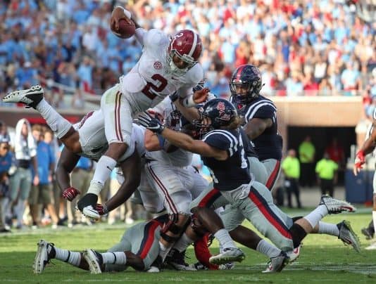 No. 1 Alabama rallies to beat No. 19 Ole Miss, 48-43, in Oxford