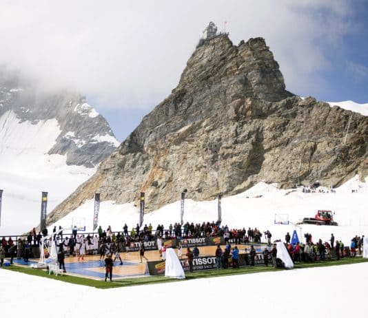 San Antonio’s Tony Parker plays pick-up game on glacier in Swiss Alps