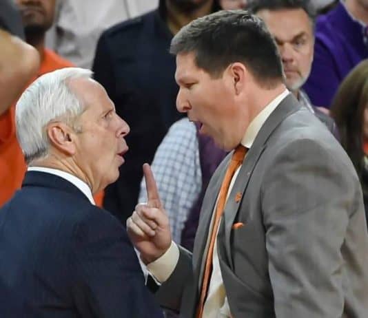 Why Clemson coach Brad Brownell screamed in Roy Williams’ face after Tar Heels beat Tigers in overtime