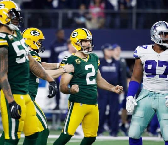 Packers beat Cowboys on last-second kick, advance to NFC Championship game