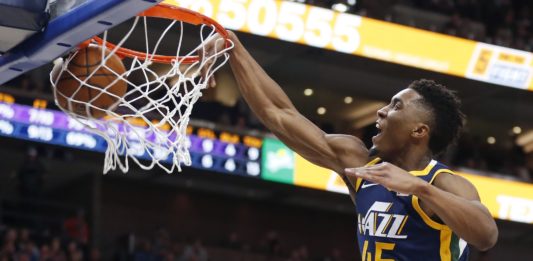 Donovan Mitchell 2018 Slam Dunk Champ