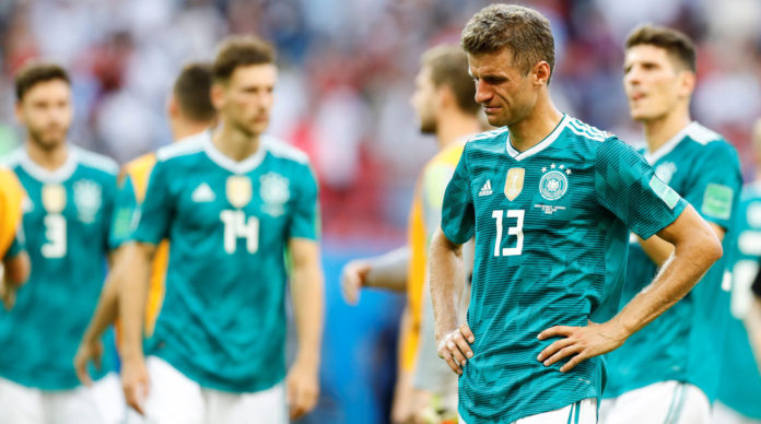 Germany falls 2-0 to South Korea, defending champions out of the World Cup.