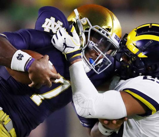 No. 12 Notre Dame beats No. 14 Michigan 24-17 Michigan vs Notre Dame