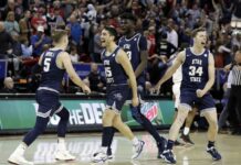 Utah State Shocks No. 5 San Diego State, Clinches NCAA Bid With MWC Tournament Title