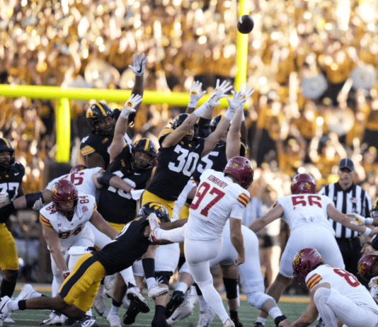 Iowa State Upsets No. 21 Iowa, 20-19, Cyclones Win Cy-Hawk Trophy