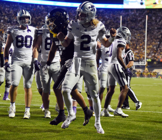 CFP Rankings: Great News For BYU, Big 12 Conference Kansas State scores a touchdown against Colorado in the road win.